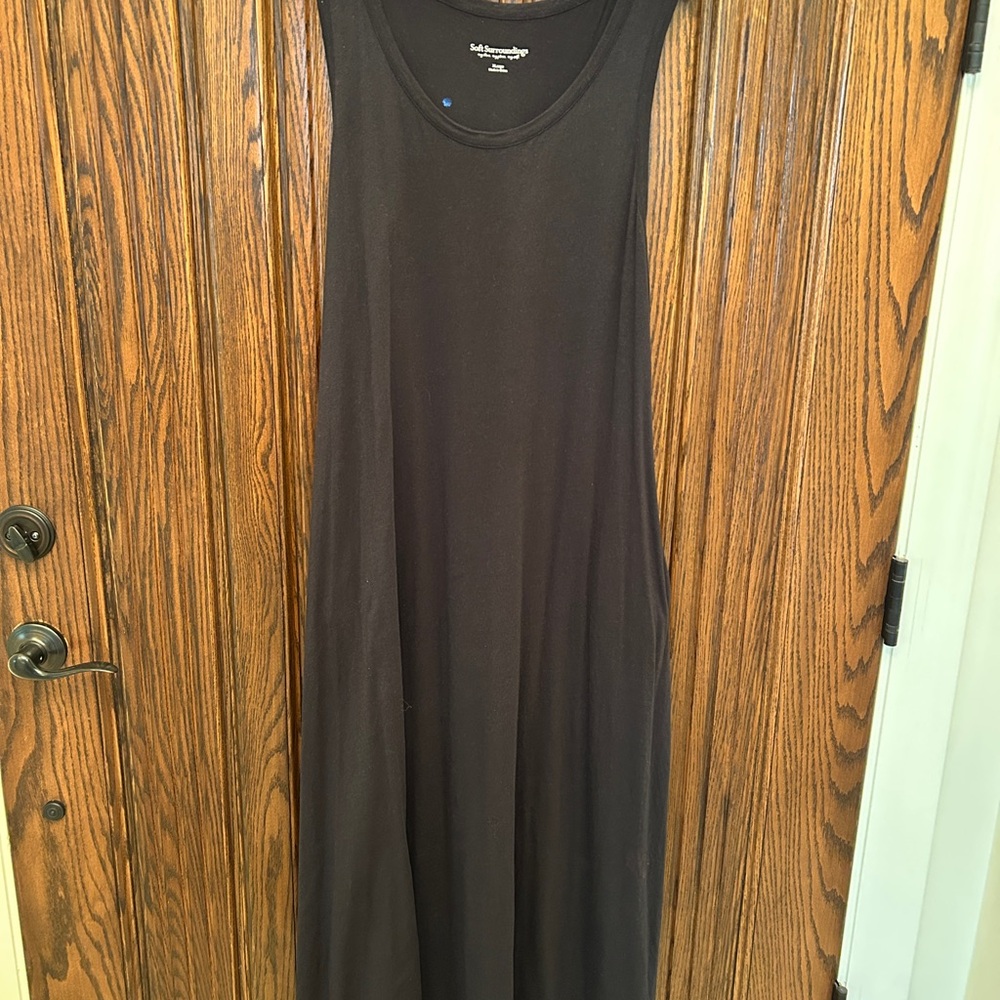 Soft Surroundings Black Sleeveless Maxi Dress Sz XL